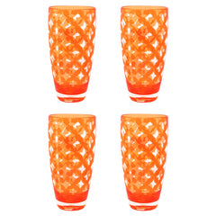 Palazzioi Tumblers, Set of 4 -  Orange, Large
