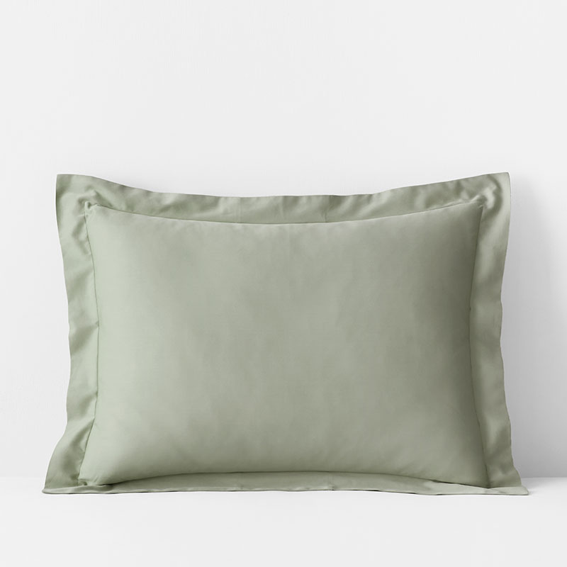 Classic Smooth Rayon Made From Bamboo Sateen Sham - Tarragon, Standard