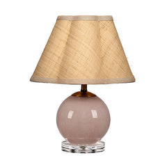 Handblown Glass Table Lamp - Pink