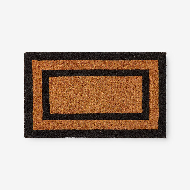 Border Coir Doormat - Black, 18 in. x 30 in.