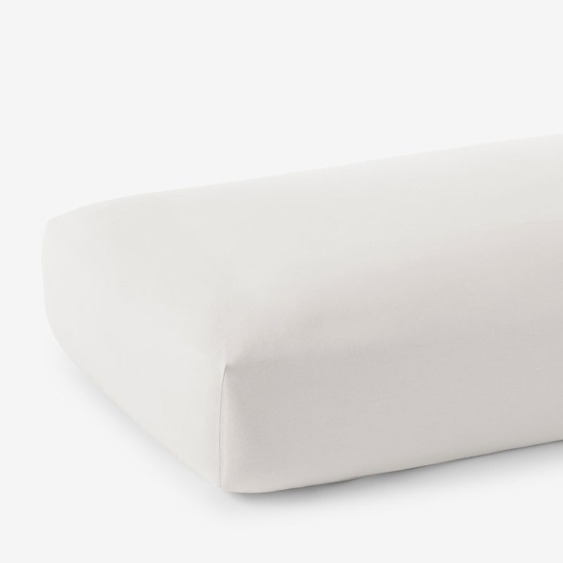 Classic Ultra-Cozy Cotton Velvet Flannel Fitted Bed Sheet - Ivory, King