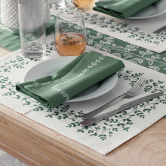 Climbing Vines Napkins, Set of 4 - Green
