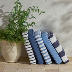 Replacement Boxed Edge Chair Cushion - Lido Stripe, 18 in. x 18 in.