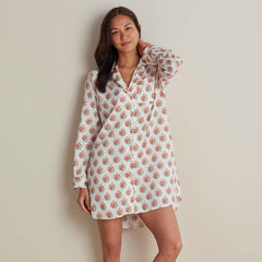 Printed Women's Nightshirt - Petite Floral, M