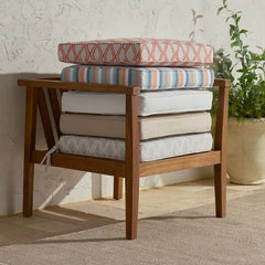 Replacement Boxed Edge Chair Cushion - Voyage Tamale, 18 in. x 18 in.