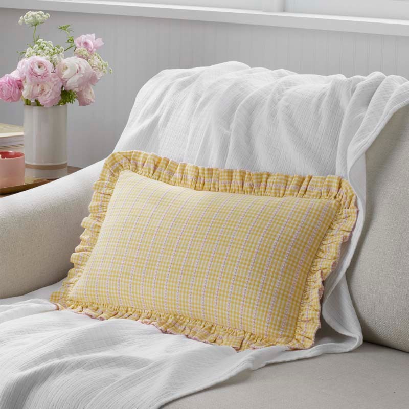 Classic Plaids Yarn-Dyed Cotton Decorative Lumbar Pillow Cover - Soho Plaid