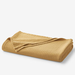 Gossamer Cotton Blanket - Gold, Full