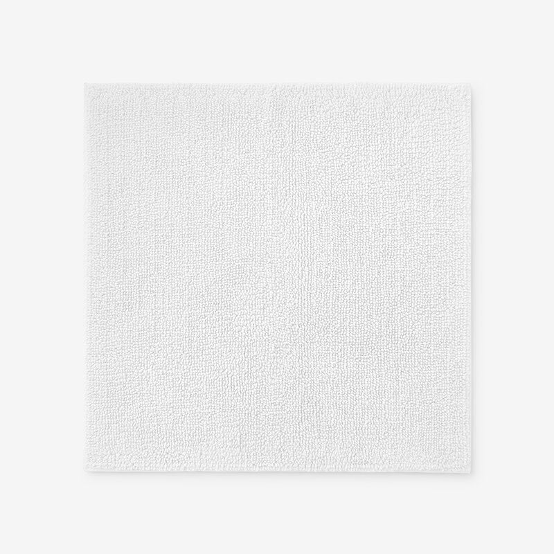 Bath Rug - White, 24 in. Square