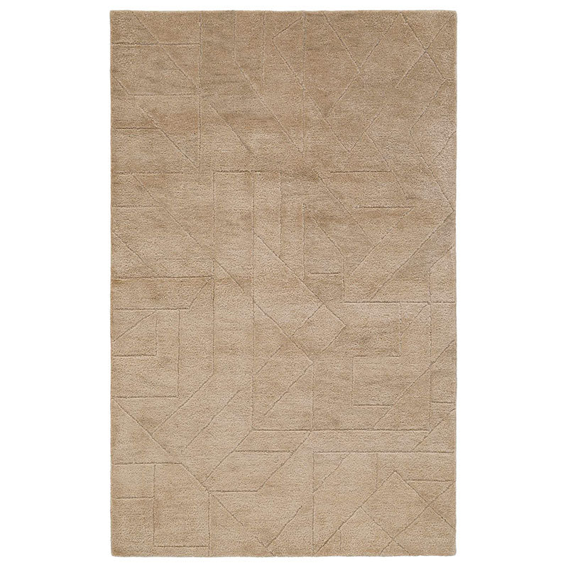 Relief Hand Tufted Wool Rug -  Sand, 8' x 10'