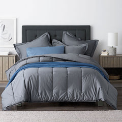 Classic Smooth Wrinkle-Free Sateen Sham - Infinity Blue, King