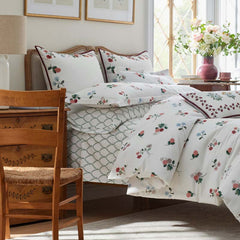 Dahlia Decorative Square Pillow Cover - Ivory, 26 in. x 26 in.