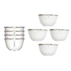 Rustica Antique White Melamine Dip Bowls, Set of 4 - White