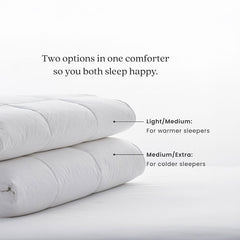Premium Dual Down Medium To Extra Warmth Comforter - White, King/Cal King