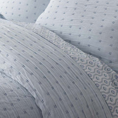Leonie Duvet Cover - Blue, Full/Queen