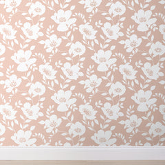 Ava Removable Wallpaper - Floral Clay, Swatch