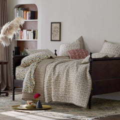 Jiya Reversible Quilt - Taupe, King/Cal. King