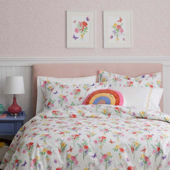 Butterflies & Flowers Wall Art - Pink