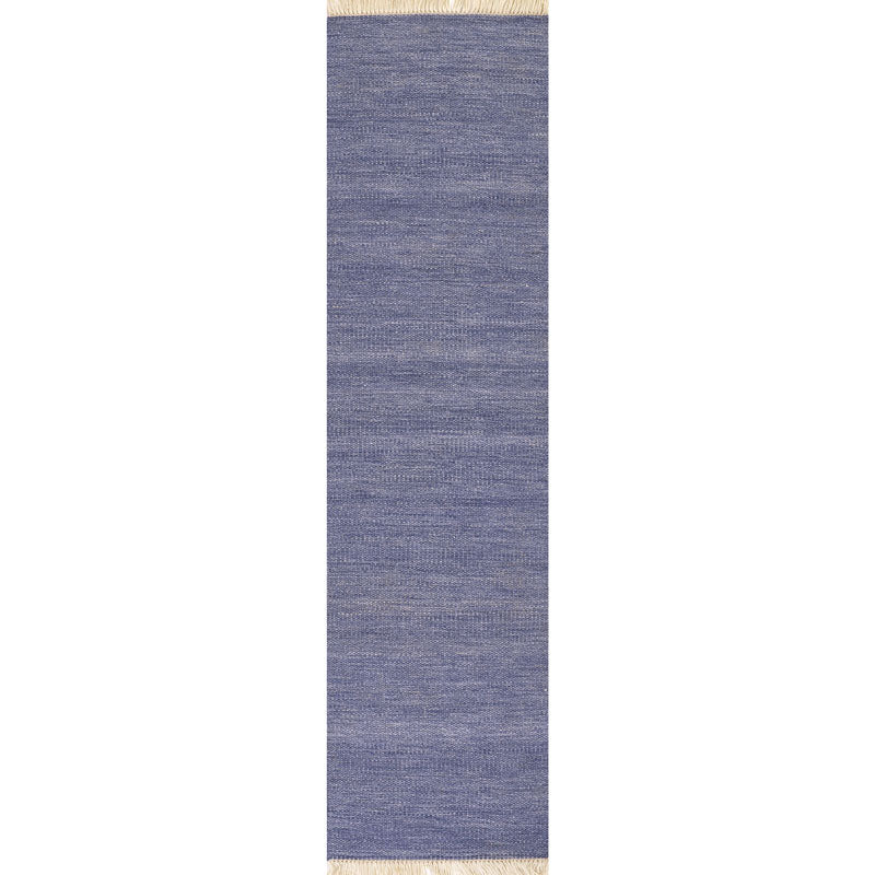 Handwoven Textured Performance Rug - Denim, 2' 3" x 8' Runner