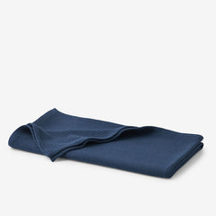 Cotton Weave Throw - True Navy