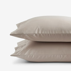 Premium Smooth Supima® Cotton Wrinkle-Free Sateen Pillowcase Set - Light Birch, King