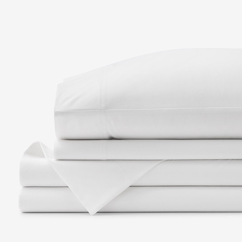 Brushed Cotton Sheet Set - White, King