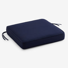 Replacement Boxed Edge Chair Cushion - Navy, 20 in. x 20 in.
