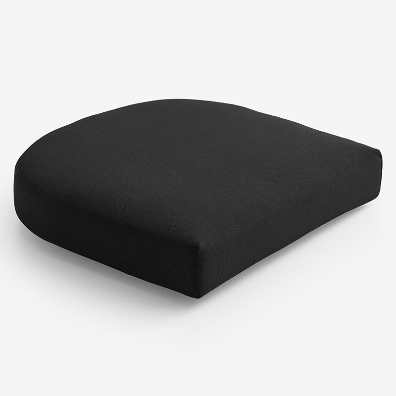 Contour Chair Cushion - Black, 21 in . x 19 in.