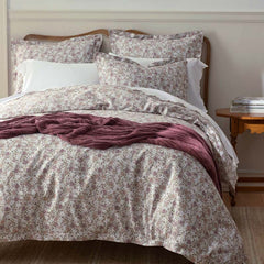 Joyful Floral Classic Smooth Sateen Bed Sheet Set - Beige, Twin