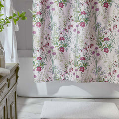 Bloom Meadow Classic Smooth Sateen Shower Curtain - Blush