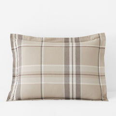 Classic Plaid Ultra-Cozy Cotton Velvet Flannel Sham - Brad, King