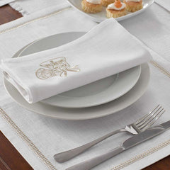 Metallic Napkins, Set of 4 - Bells
