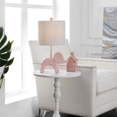 Ceramic Animal Table Lamp - Pink, Elephant