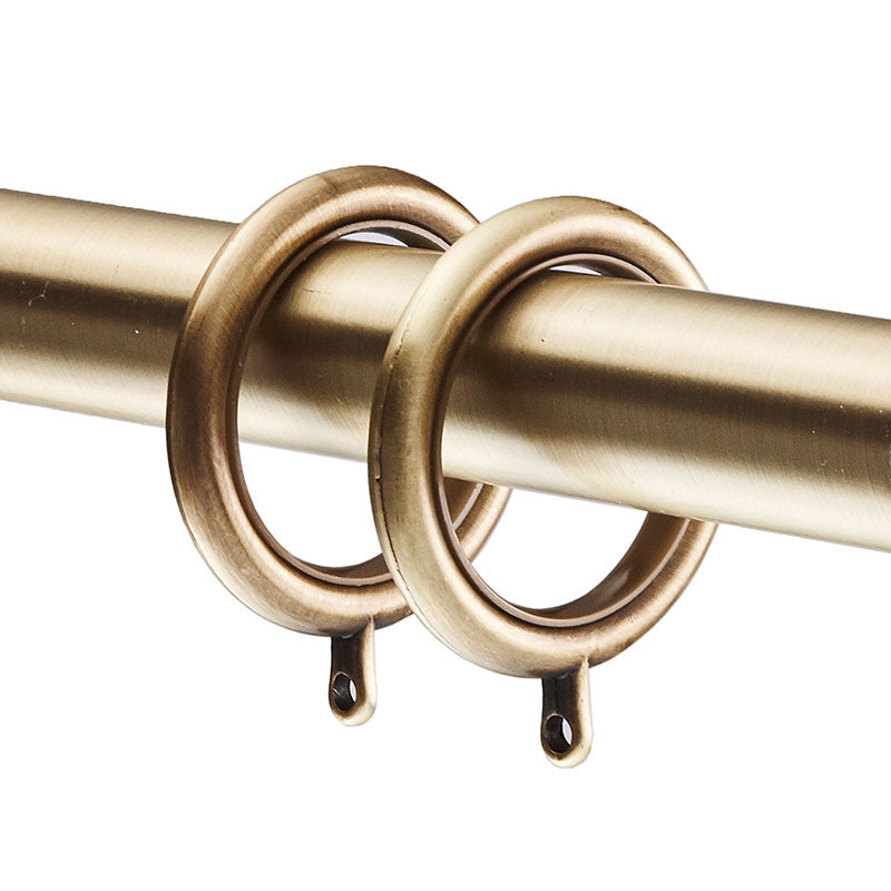 1.5" Drapery Rings, Set of 10 - Antique Gold, OS