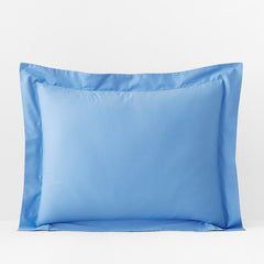 Classic Cool Organic Cotton Percale Solid Sham - Ocean Blue, King