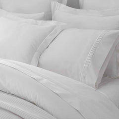 Luxe Smooth Egyptian Cotton Sateen Fitted Bed Sheet - White, Queen