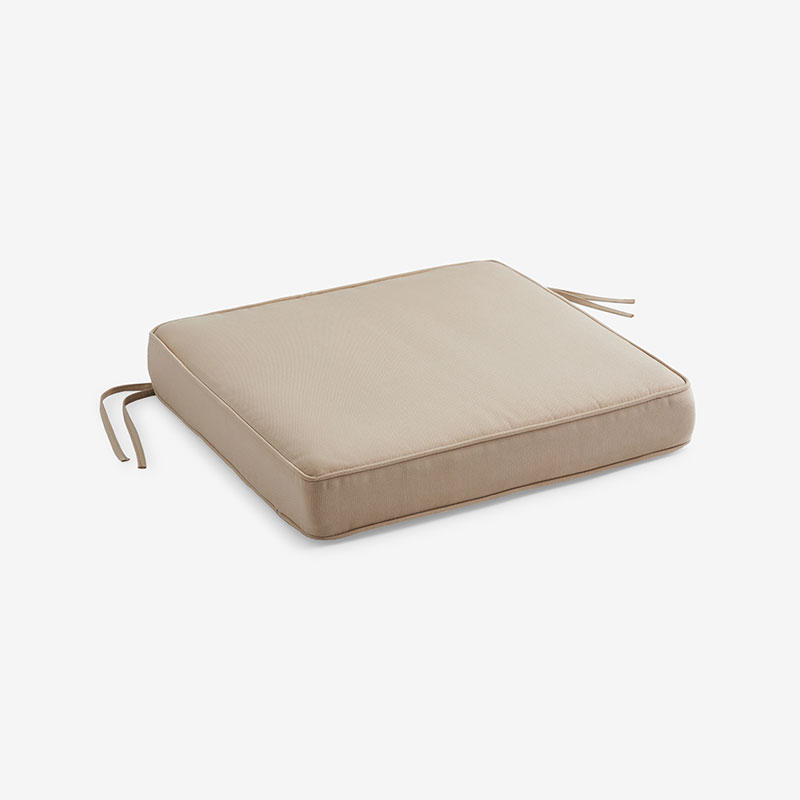 Replacement Boxed Edge Chair Cushion - Antique Beige, 16 in. x 15 in.