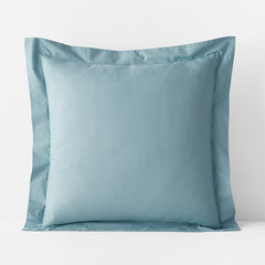 Premium Cool Supima® Cotton Percale Sham - Slate Blue, Euro