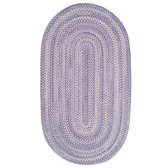 Bambini Braided Chenille Rug - Periwinkle, 7' x 9' Oval