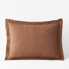 Premium Breathable Relaxed Linen Sham - Clay, King