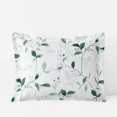 Botanic Meadow Premium Smooth Wrinkle-Free Sateen Sham - Evergreen, King