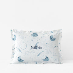 Night Sky Classic Cool Organic Cotton Percale Sham - Blue, Toddler
