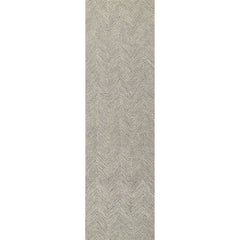 Herringbone Hand Tufted Wool Rug - Gray, 2' 3" x 8' Runner