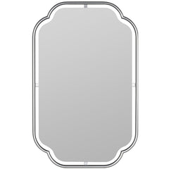 Gilded Floating Frame Wall Mirror - Silver