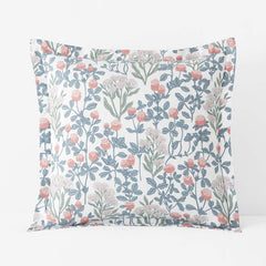 Holiday Print Classic Ultra-Cozy Cotton Velvet Flannel Sham - Botanical Grace, Euro