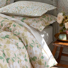 Clemencia Classic Cool Cotton Percale Sham - Floral Peach Blossom, King