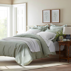Classic Smooth Sateen Solid Comforter - Light Sage, King/Cal King