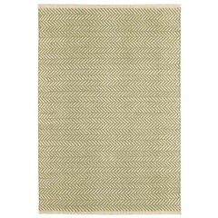 Herringbone Handwoven Cotton Rug - Sage, 4' x 6'