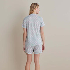 Cotton Modal Women's Shorts Set - Pretty Dot, S