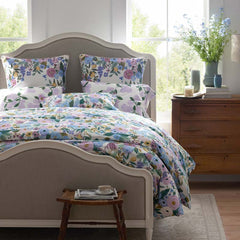 Garden Party Classic Cool Cotton Percale Fitted Bed Sheet - Lilac, Queen