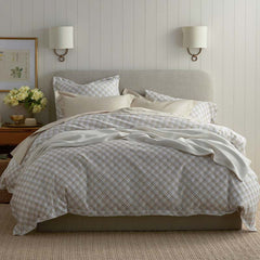Leander Premium Smooth Wrinkle-Free Sateen Duvet Cover - Gray Multi, Full/Queen